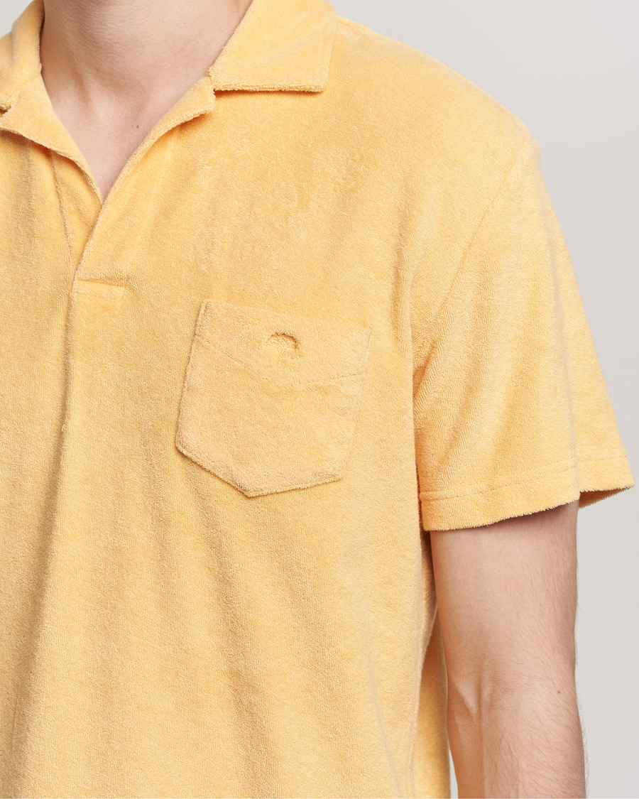 Homme | Polos | OAS | Short Sleeve Terry Polo Peach