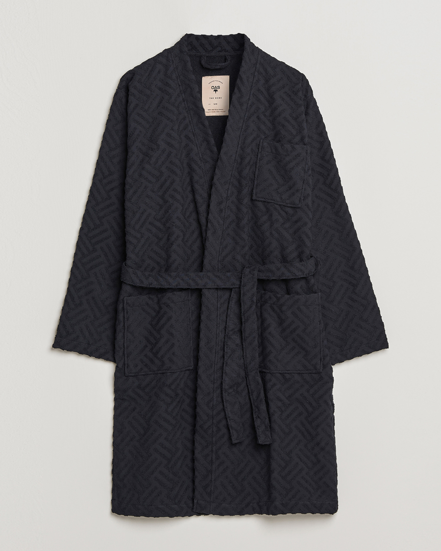 Homme | Peignoirs Et Pyjamas | OAS | Terry Robe Black Crossroad