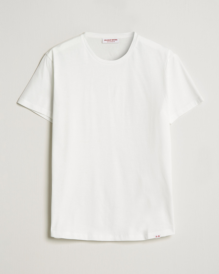 Heren | T-shirts | Orlebar Brown | OB Crew Neck Mercerised Cotton Tee White