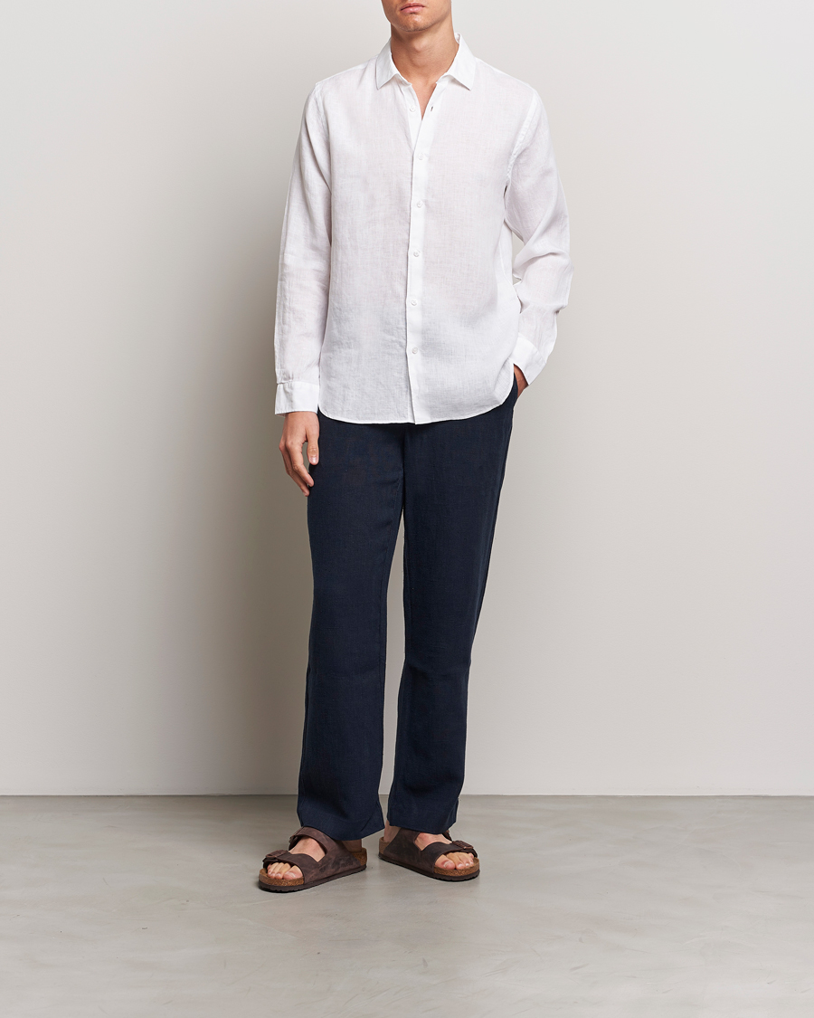Homme | Chemises | Orlebar Brown | Giles Linen CLS Shirt White