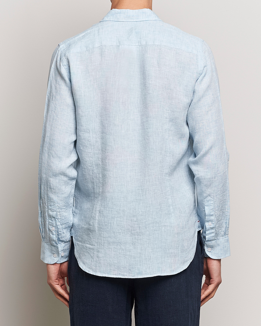 Homme | Chemises | Orlebar Brown | Giles Linen CLS Shirt Pale Blue/White