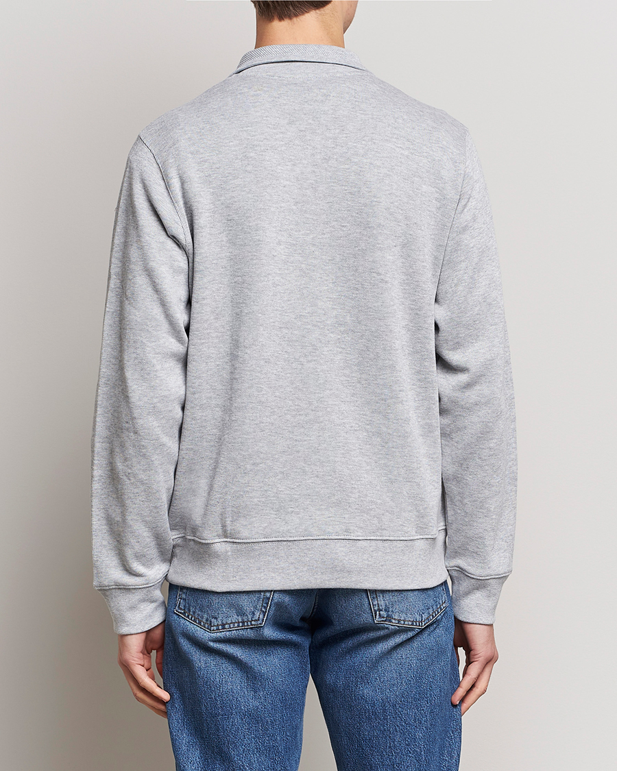 Heren | Truien | Lacoste | Rib Interlock Half Zip Silver Chine