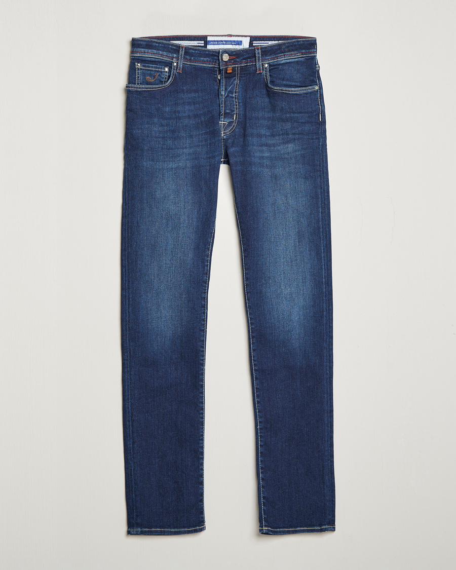 Heren | Jeans | Jacob Cohën | Bard 688 Slim Fit Stretch Jeans Medium Dark