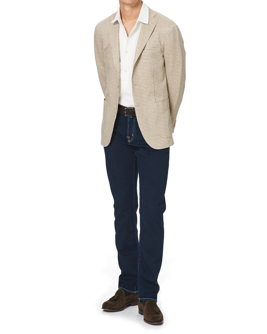Homme | Jeans | Jacob Cohën | 622 Nick Slim Fit Super Stretch Jeans Dark Blue