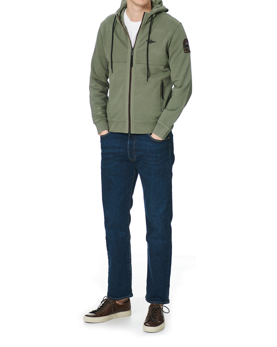 Homme | Pulls Et Tricots | Aeronautica Militare | Felpa Zip Hoodie Verde Military