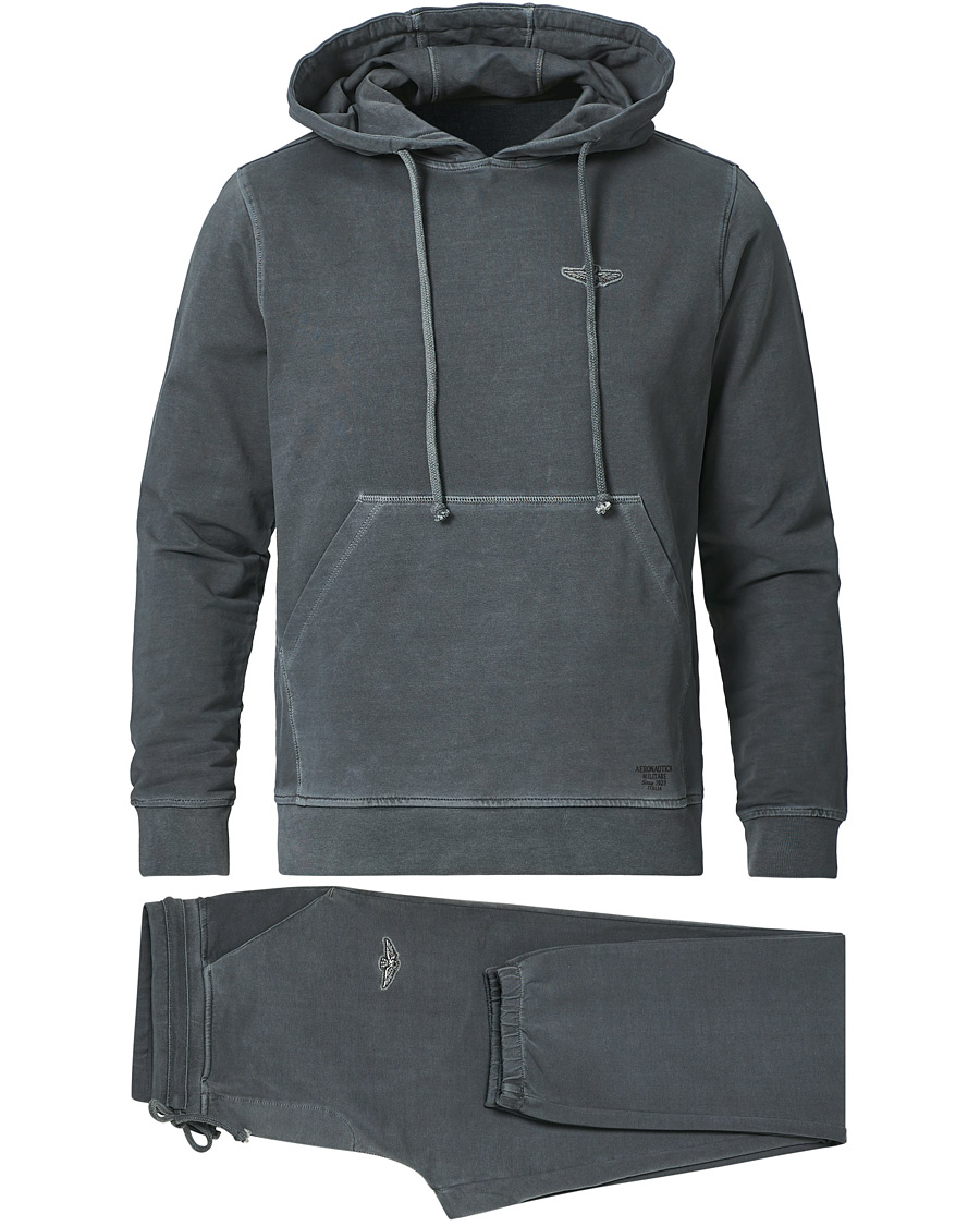 Heren | Truien | Aeronautica Militare | TF018 Sweat Set Grigio Medio
