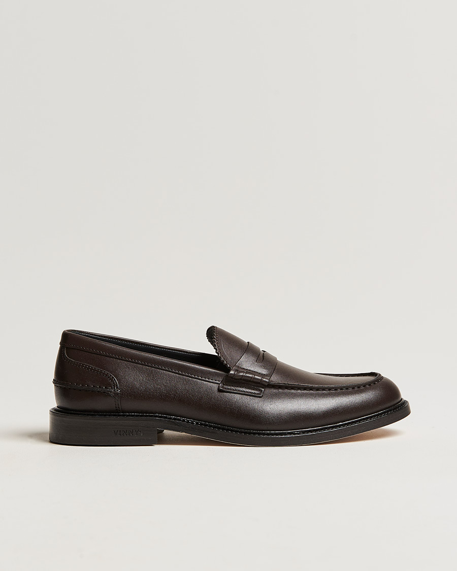 Heren | VINNY's Townee Penny Loafer Dark Brown | VINNY's | Townee Penny Loafer Dark Brown