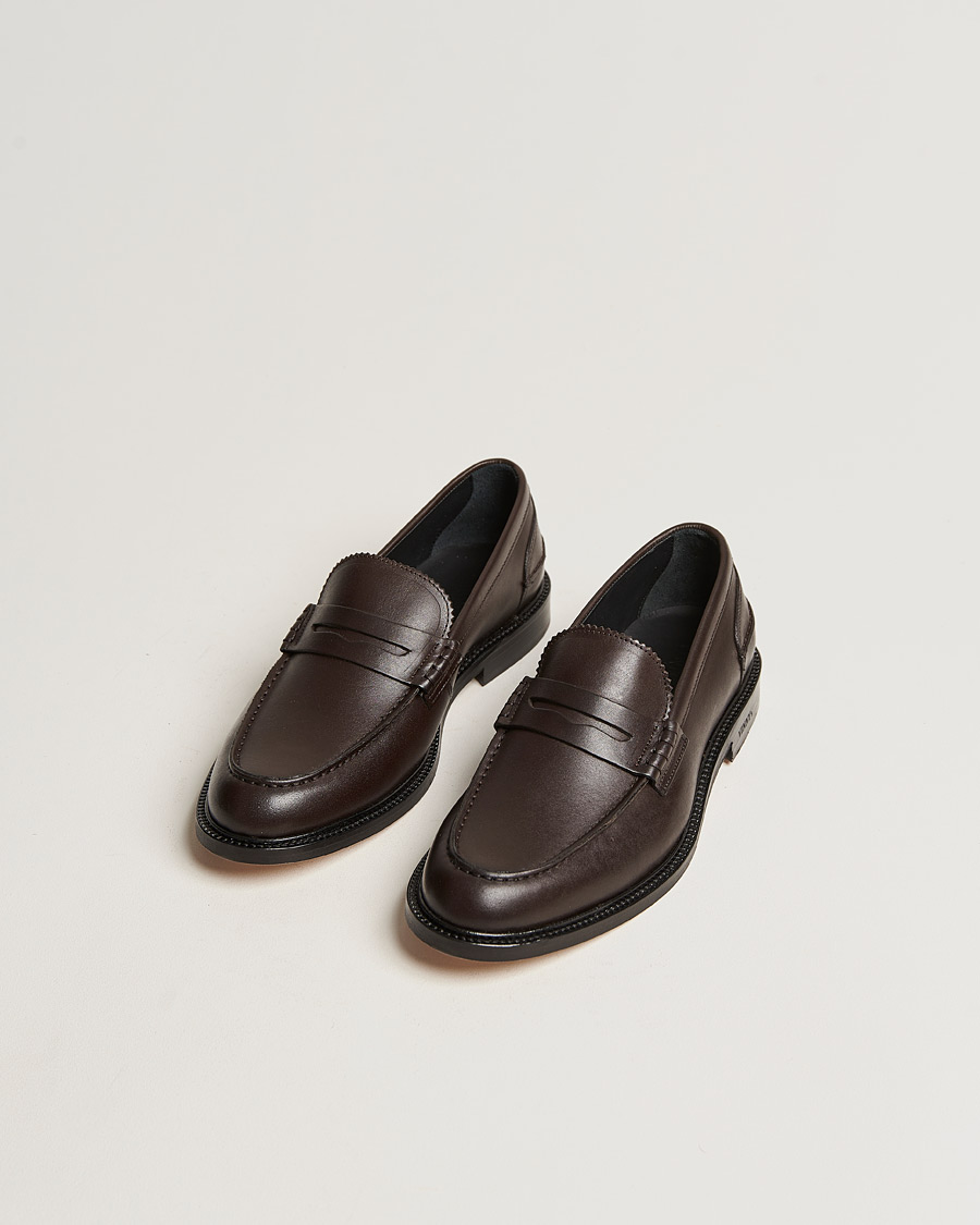 Heren | VINNY's Townee Penny Loafer Dark Brown | VINNY's | Townee Penny Loafer Dark Brown