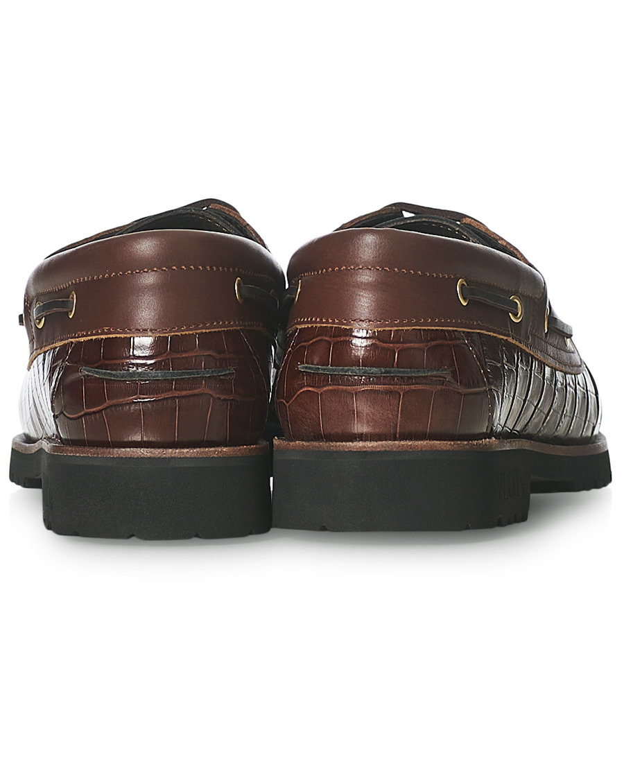 Heren | VINNY's Aztec Boat Shoe Brown Croc | VINNY's | Aztec Boat Shoe Brown Croc