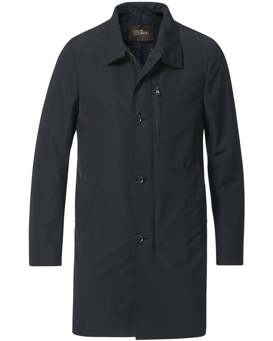 Homme | Manteaux Et Vestes | Oscar Jacobson | Landon Nylon Coat Navy