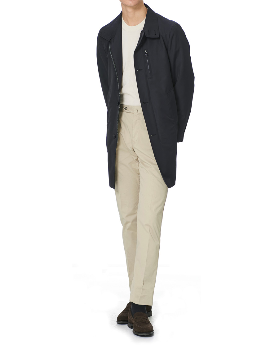 Homme | Manteaux Et Vestes | Oscar Jacobson | Landon Nylon Coat Navy