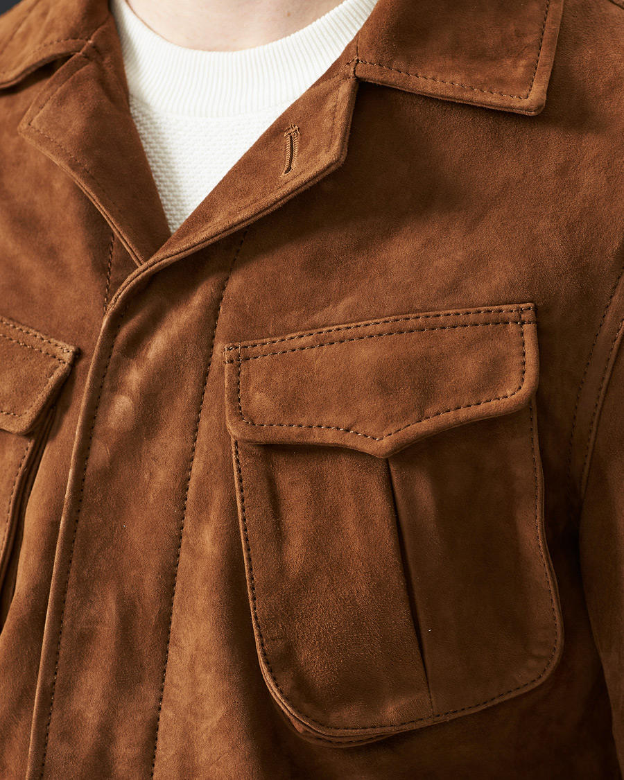 Heren | Jassen | Oscar Jacobson | Wester Sude Field Jacket Brown