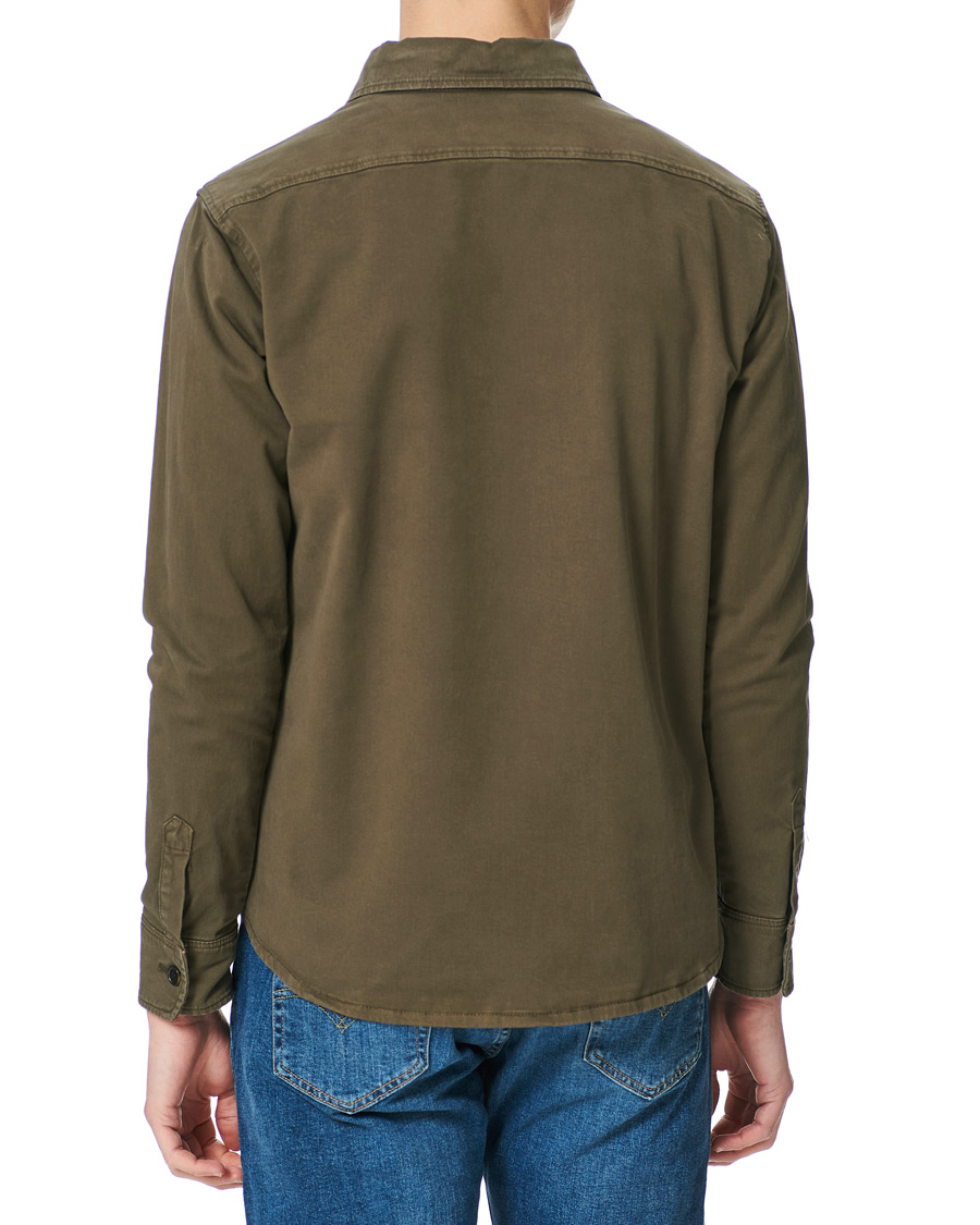 Homme | Chemises | Oscar Jacobson | Milron Cotton Overshirt Olive