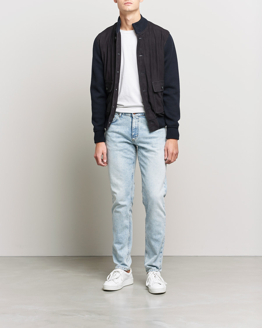 Homme | Jeans | Oscar Jacobson | Albert Cotton Stretch Jeans Light Wash