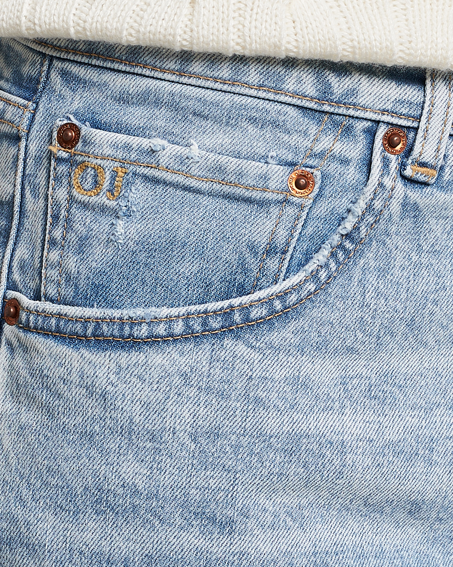 Homme | Jeans | Oscar Jacobson | Johan Straight Fit Cotton Stretch Jeans Light Wash