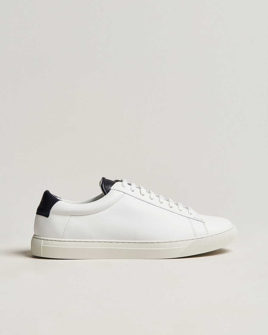 Heren | Zespà ZSP4 Nappa Leather Sneakers White/Navy | Zespà | ZSP4 Nappa Leather Sneakers White/Navy