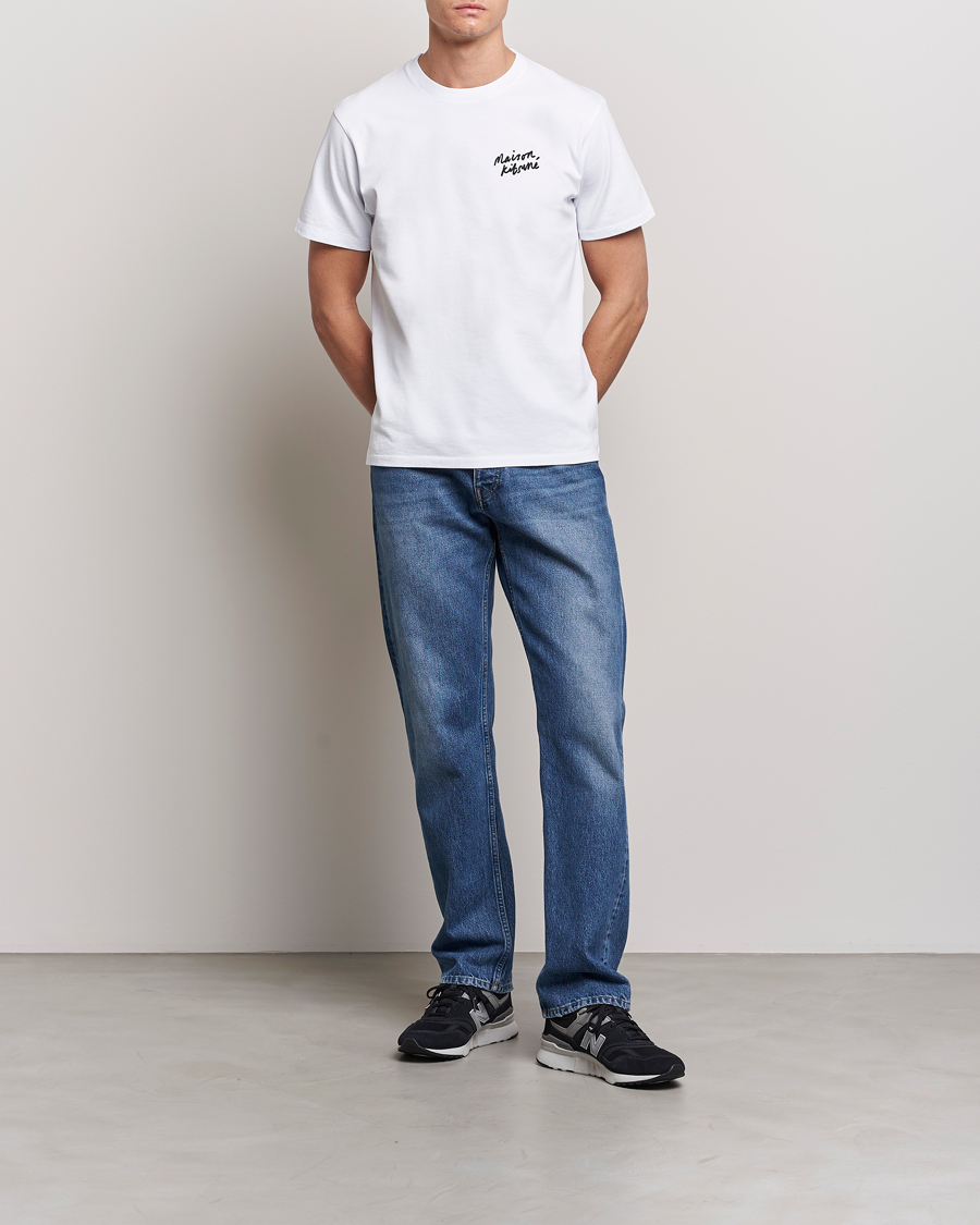 Homme | T-shirts | Maison Kitsuné | Mini Handwriting T-Shirt White