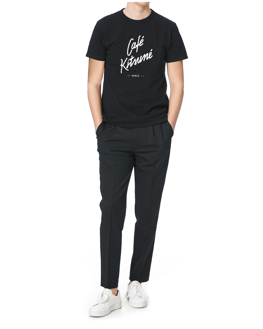 Heren | T-shirts | Café Kitsuné | Crew T-Shirt Black