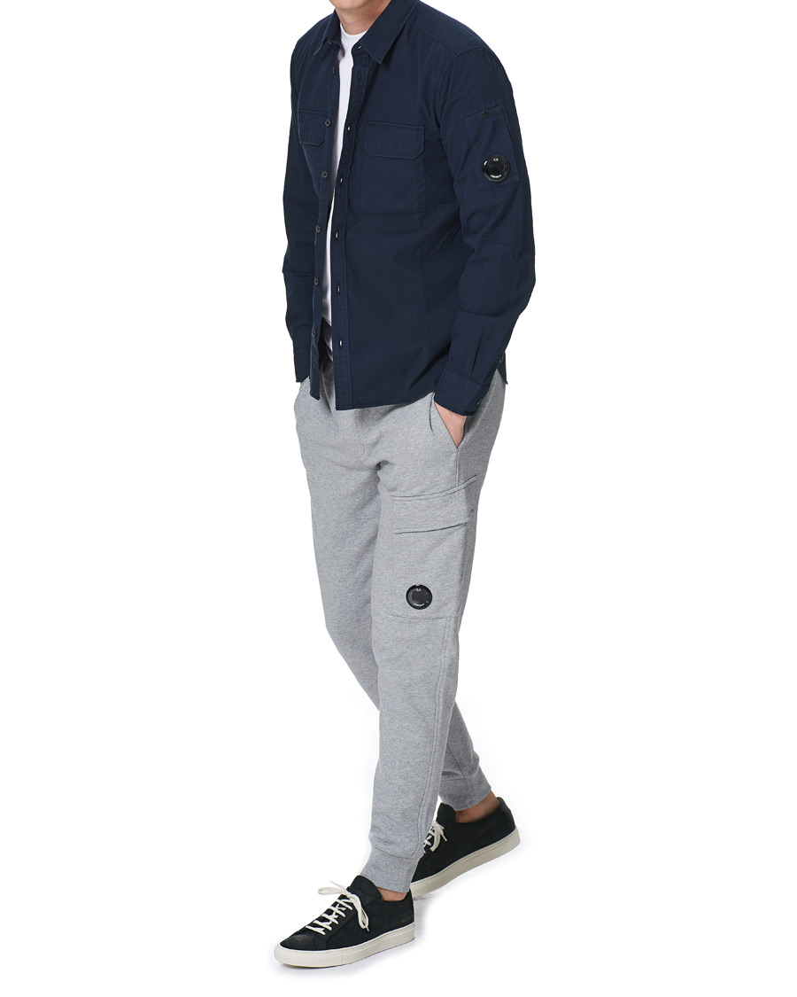 Homme | Chemises | C.P. Company | Garment Dyed Gabardine Shirt Jacket Navy