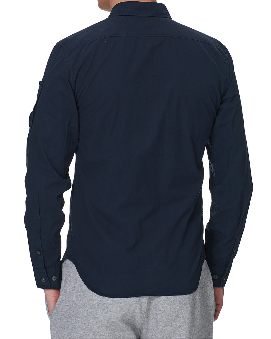 Homme | Chemises | C.P. Company | Garment Dyed Gabardine Shirt Jacket Navy