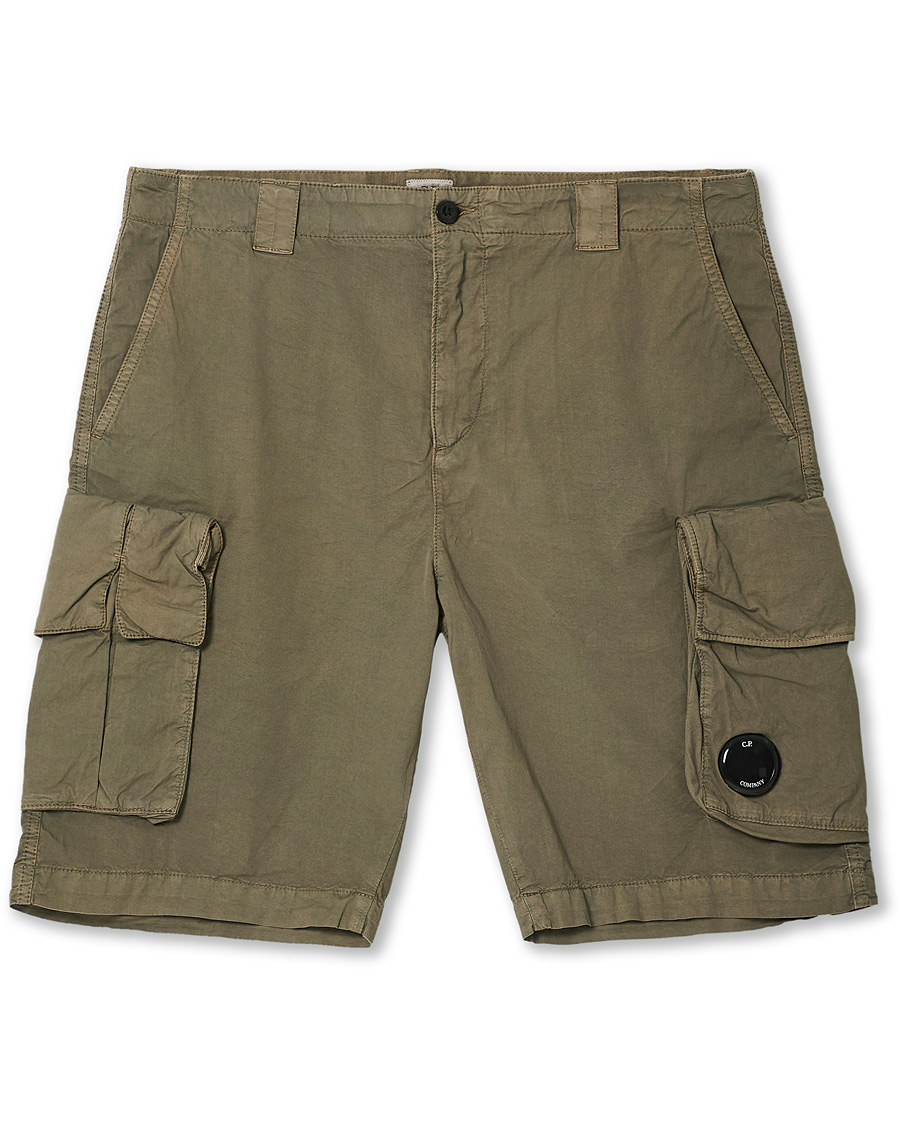 Heren | Korte broek | C.P. Company | Stretch Twill Cargo Shorts Olive