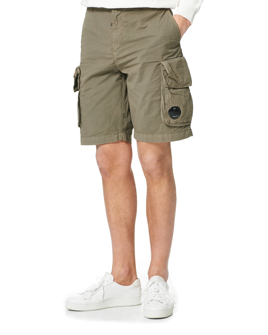 Heren | Korte broek | C.P. Company | Stretch Twill Cargo Shorts Olive