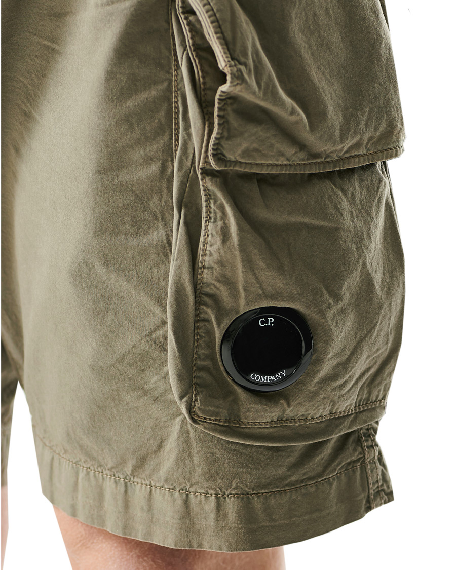 Heren | Korte broek | C.P. Company | Stretch Twill Cargo Shorts Olive