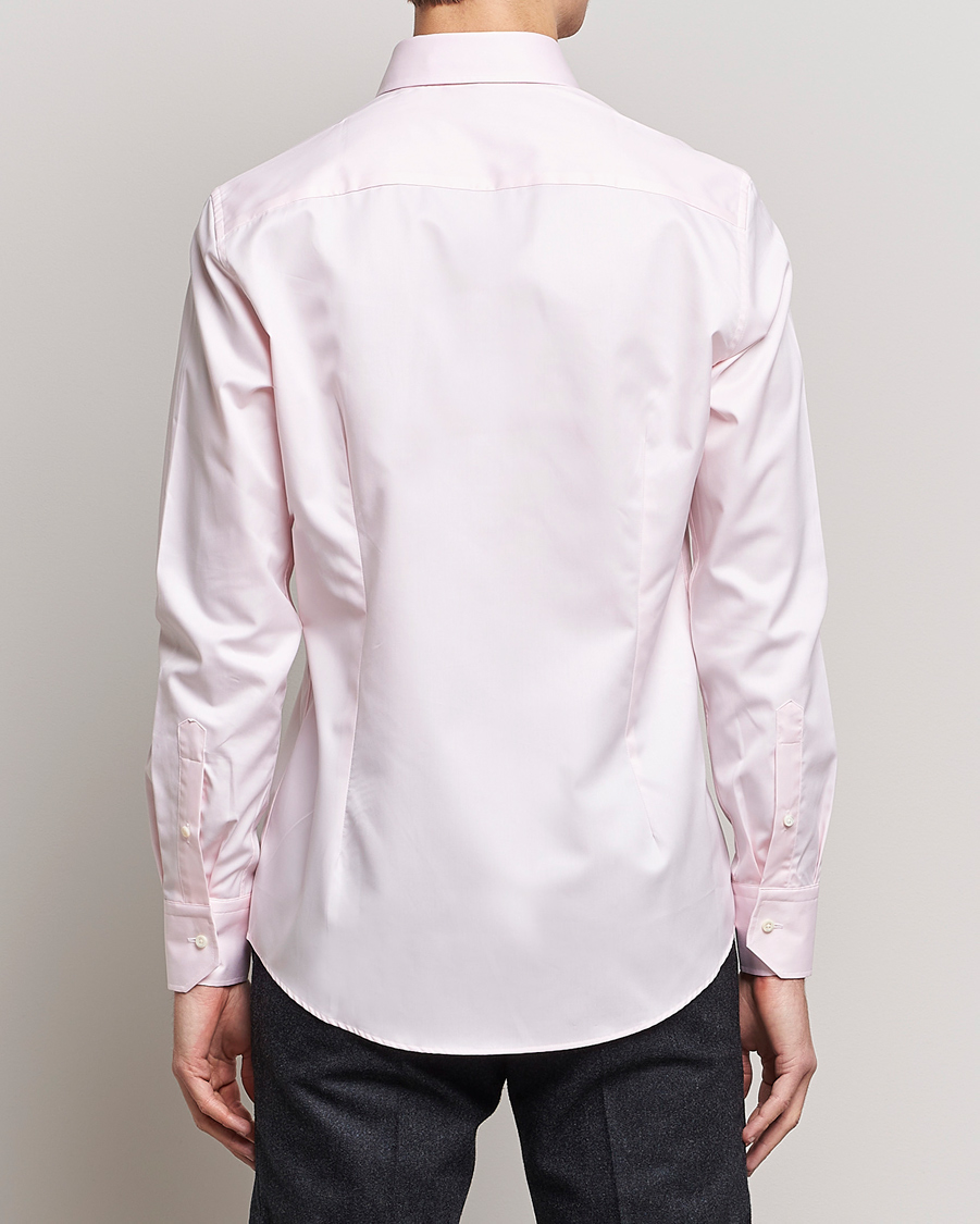 Homme | Chemises | Stenströms | Slimline Cut Away Shirt Pink