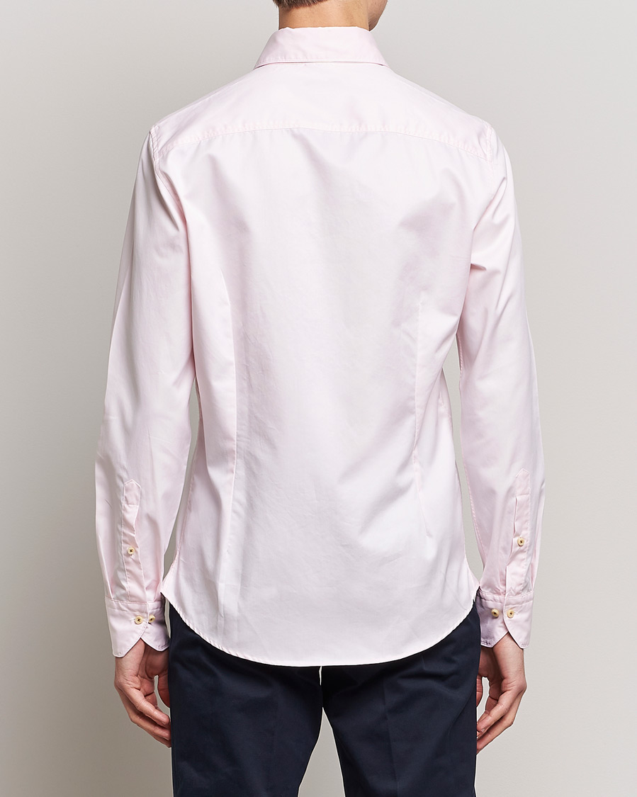 Homme | Chemises | Stenströms | Slimline Washed Cotton Shirt Pink