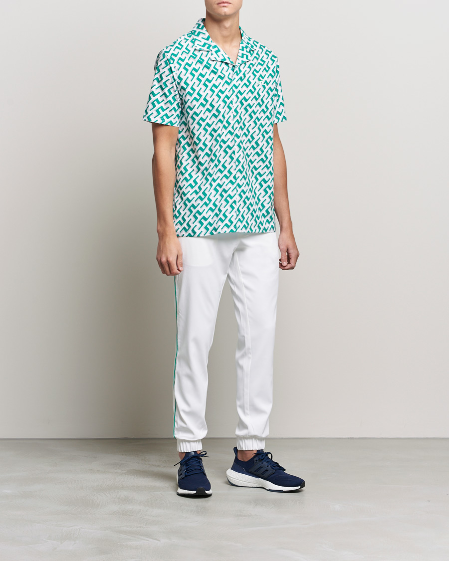 Homme | Chemises | J.Lindeberg | Resort Regular Fit Golf Shirt Green Bridge Monogram