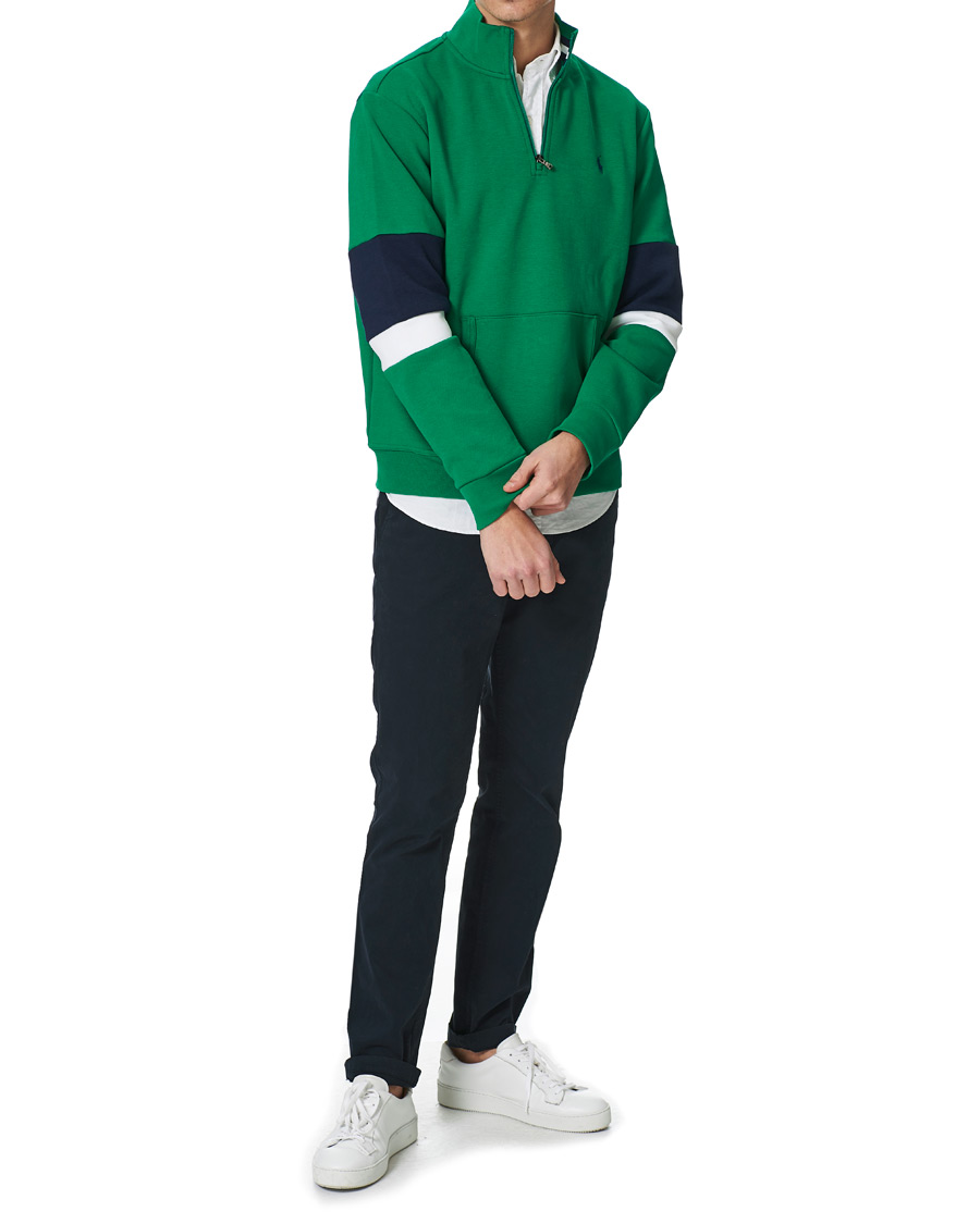 Homme | Pulls Et Tricots | Polo Ralph Lauren | Tech Half-Zip Sweater Cruise Green