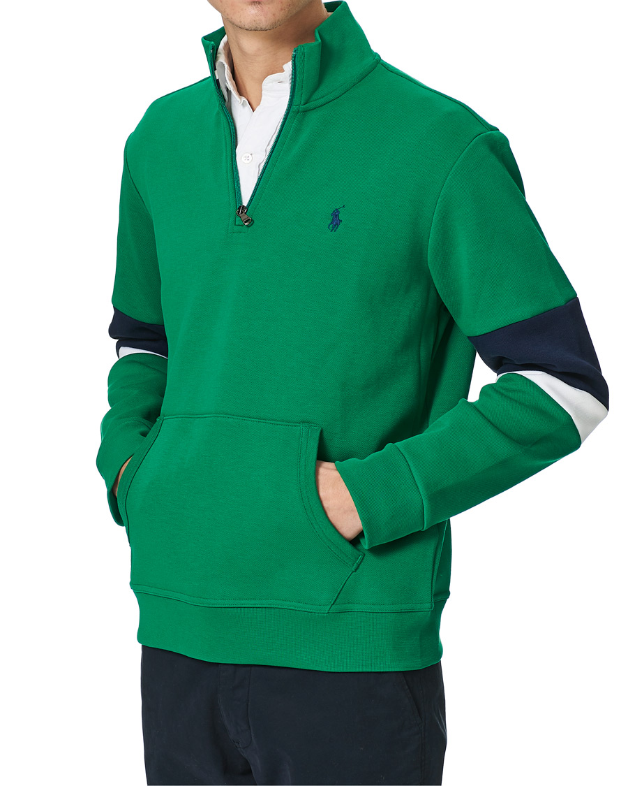 Homme | Pulls Et Tricots | Polo Ralph Lauren | Tech Half-Zip Sweater Cruise Green