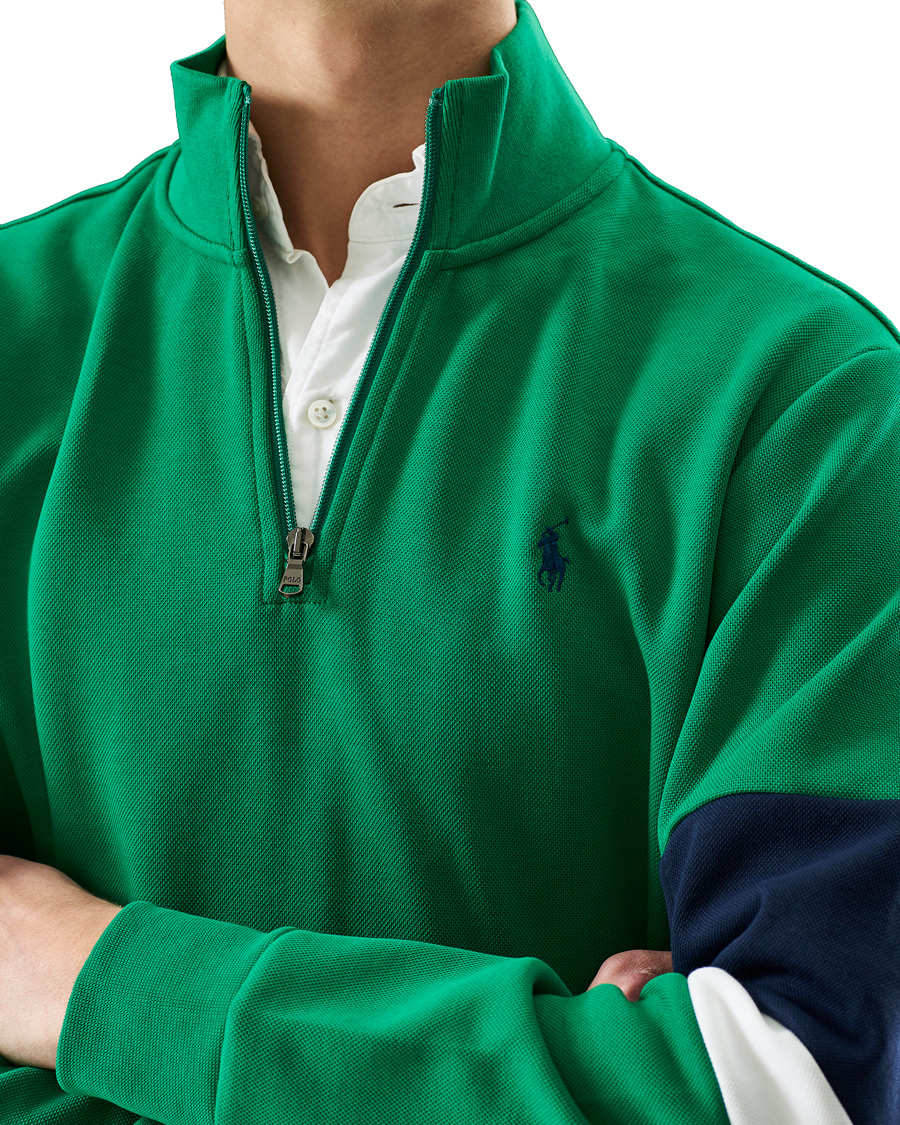 Homme | Pulls Et Tricots | Polo Ralph Lauren | Tech Half-Zip Sweater Cruise Green