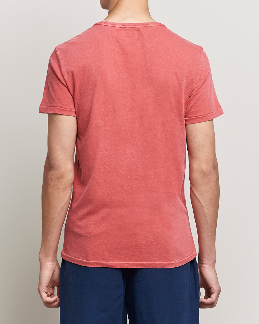 Heren | T-shirts | Polo Ralph Lauren | Washed Crew Neck Pocket Tee Starboard Red