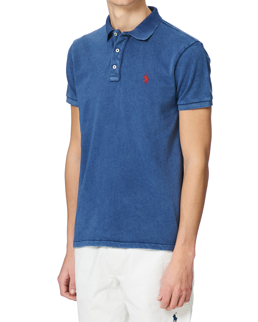 Homme | Polos | Polo Ralph Lauren | Custom Fit Spa Terry Polo Light Navy