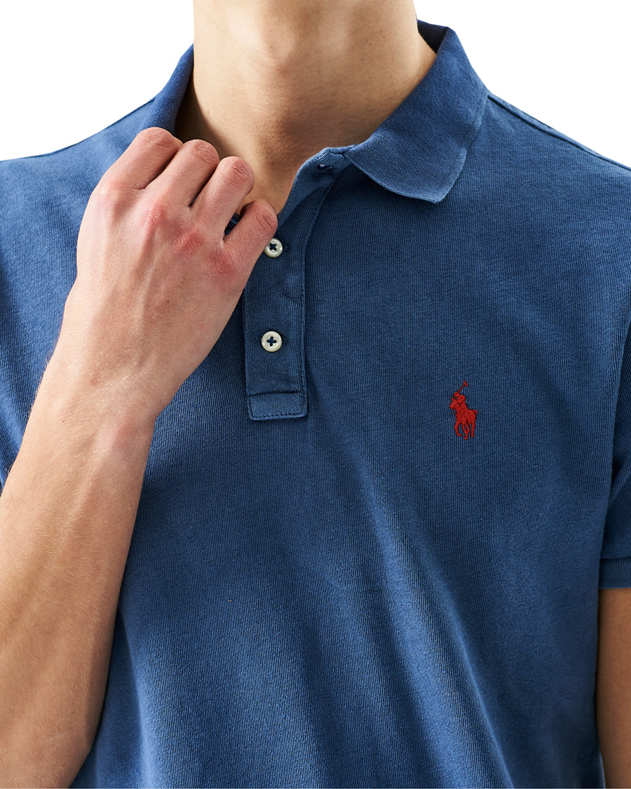 Homme | Polos | Polo Ralph Lauren | Custom Fit Spa Terry Polo Light Navy
