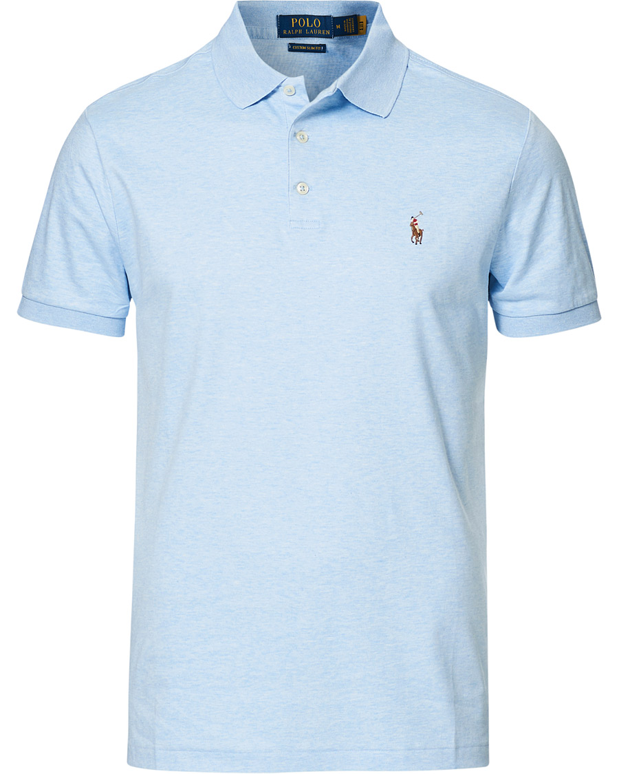Heren | Polo's | Polo Ralph Lauren | Luxury Pima Cotton Polo Elite Blue Heather
