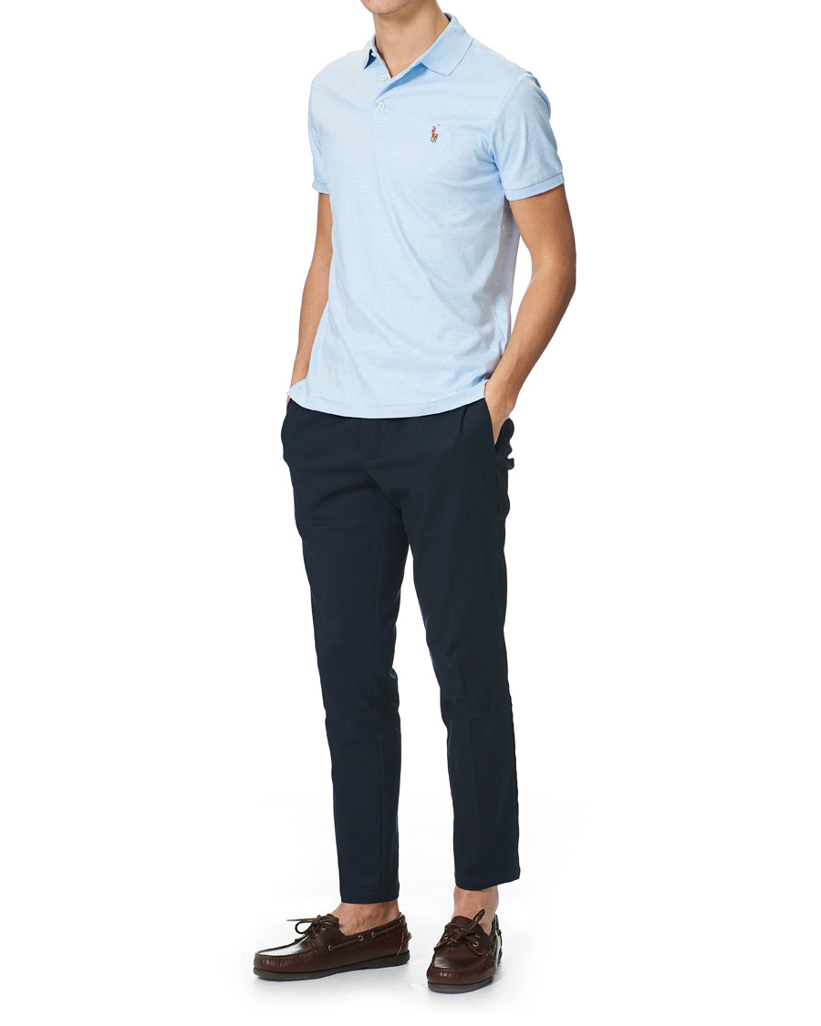 Heren | Polo's | Polo Ralph Lauren | Luxury Pima Cotton Polo Elite Blue Heather