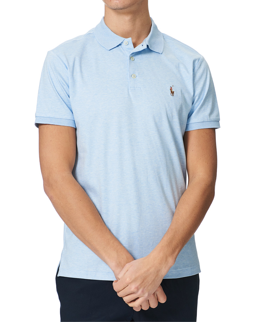 Heren | Polo's | Polo Ralph Lauren | Luxury Pima Cotton Polo Elite Blue Heather