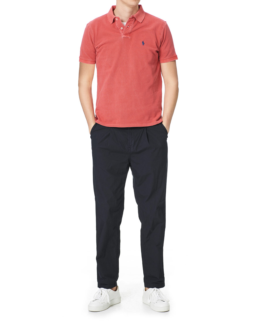 Homme | Polos | Polo Ralph Lauren | Custom Slim Fit Garment Dyed Polo Starboard Red