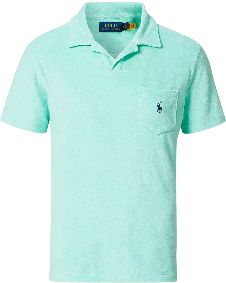 Homme | Polos | Polo Ralph Lauren | Lightweight Cotton Terry Polo Aqua Verde