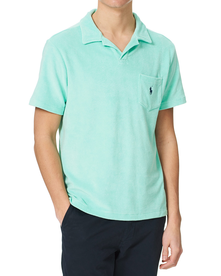 Homme | Polos | Polo Ralph Lauren | Lightweight Cotton Terry Polo Aqua Verde