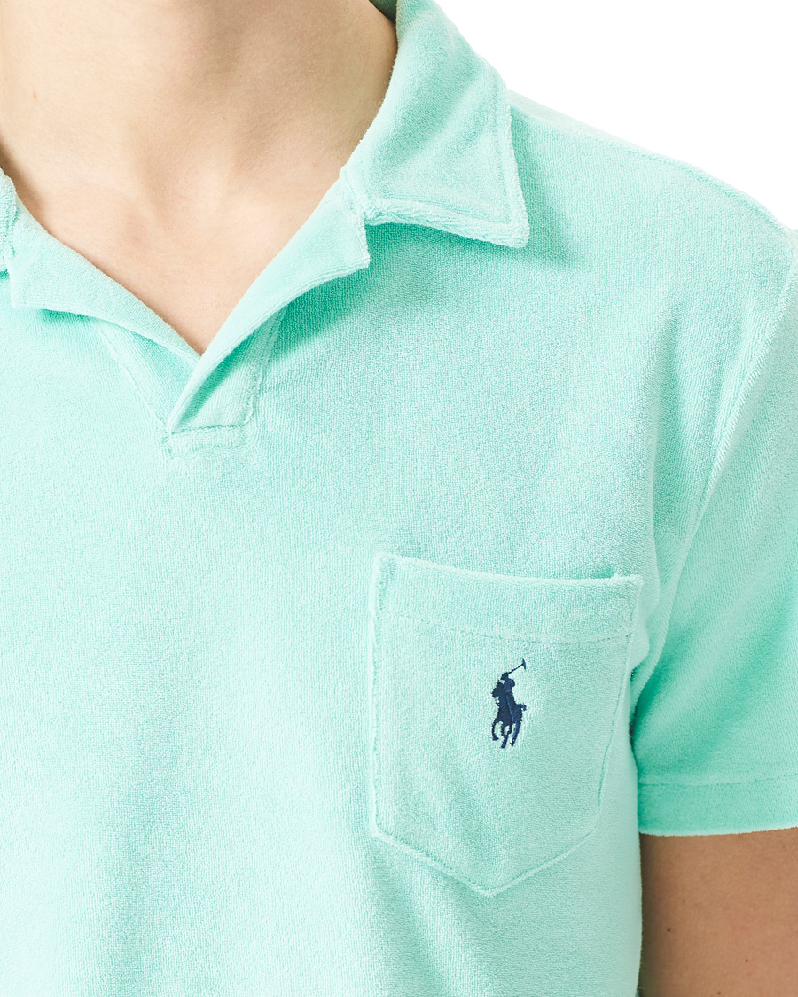 Homme | Polos | Polo Ralph Lauren | Lightweight Cotton Terry Polo Aqua Verde