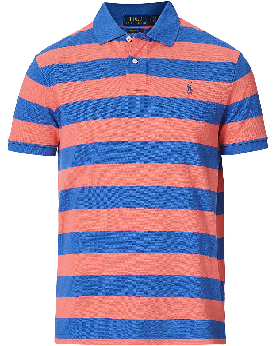 Homme | Polos | Polo Ralph Lauren | Custom Slim Fit Striped Polo Red/Blue