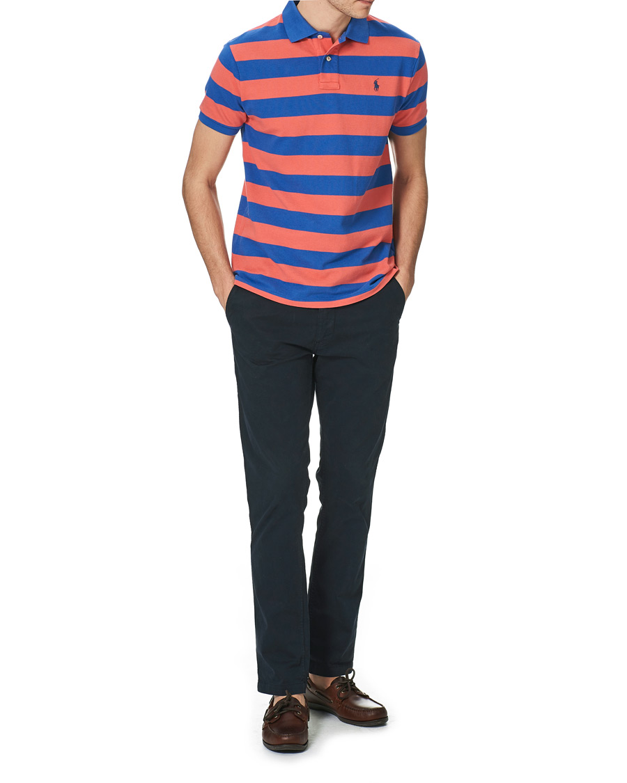 Homme | Polos | Polo Ralph Lauren | Custom Slim Fit Striped Polo Red/Blue