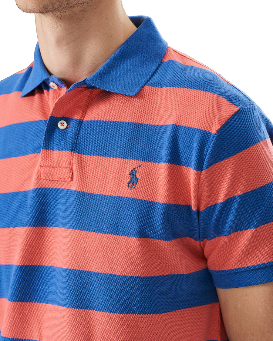 Homme | Polos | Polo Ralph Lauren | Custom Slim Fit Striped Polo Red/Blue