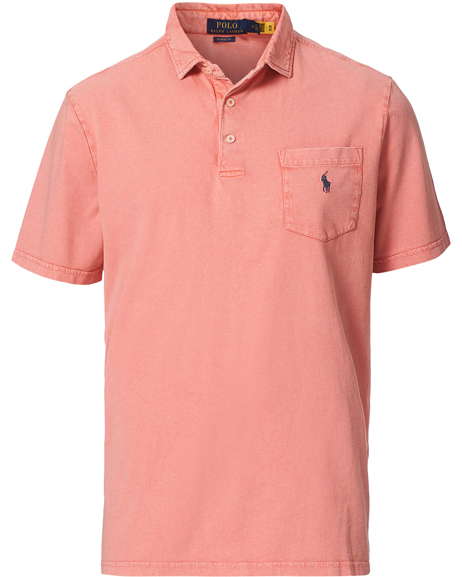 Homme | Polos | Polo Ralph Lauren | Cotton/Linen Pocket Polo Amalfi Red