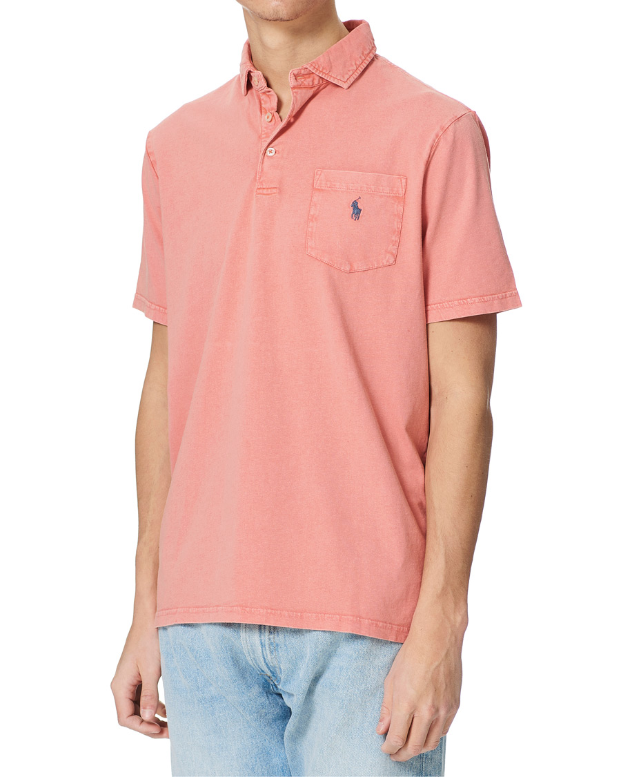 Homme | Polos | Polo Ralph Lauren | Cotton/Linen Pocket Polo Amalfi Red