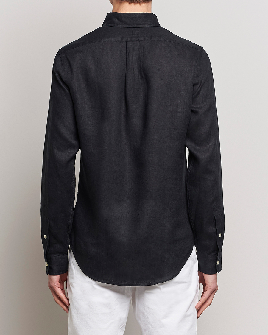 Heren | Overhemden | Polo Ralph Lauren | Slim Fit Linen Button Down Shirt Polo Black