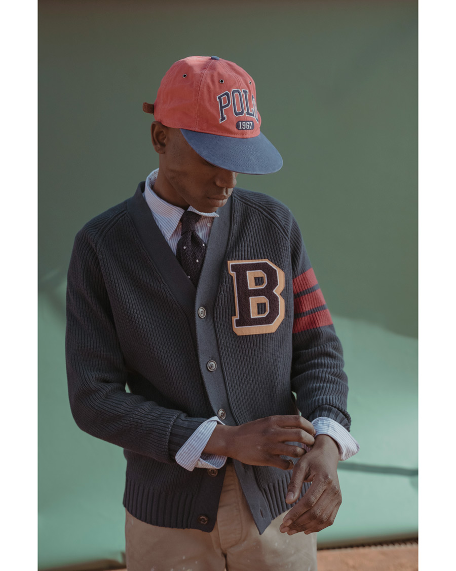 Homme | Polo Ralph Lauren Retro Cotton/Twill Cap Starboard Red | Polo Ralph Lauren | Retro Cotton/Twill Cap Starboard Red